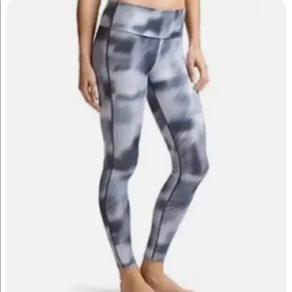 Athleta Full Length Chaturanga Leggings Yoga Pants Gym in Alpine Gray XS - Picture 1 of 13